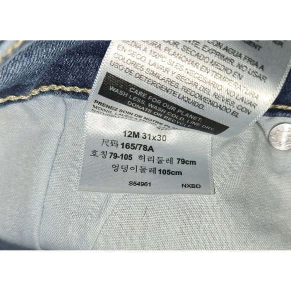 Levi's Denizen Women's Jeans Mid Rise Skinny 31x30 - Picture 5 of 5